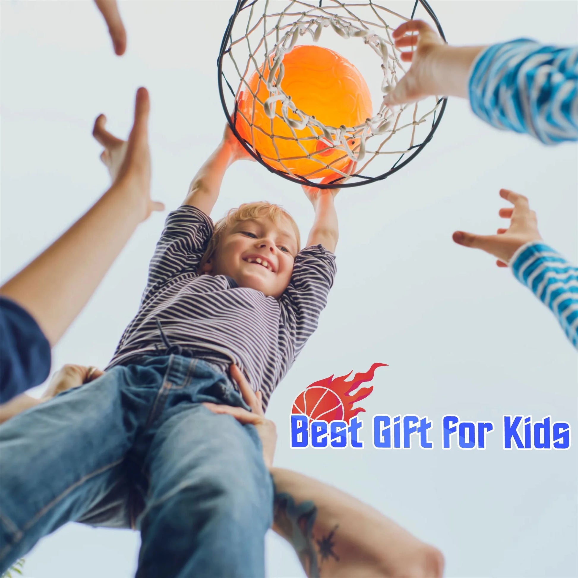 33In Portable Basketball Hoop Outdoor, 5-7Ft Height Adjustable Basketball Goals for Kids Toddlers Play Outdoor
